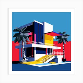 House In Miami Art Print