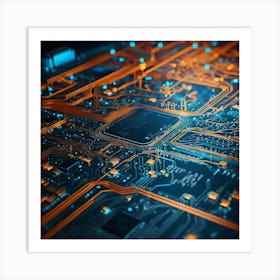 Circuit Board 6 Art Print