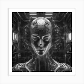 Futuristic Woman 50 Art Print