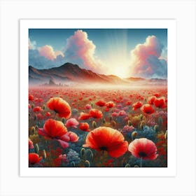 Poppies 15 Art Print