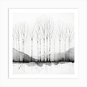 Birch Trees Art Print