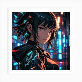 Anime Girl Art Print