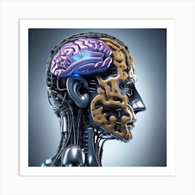 Robot Brain 7 Art Print