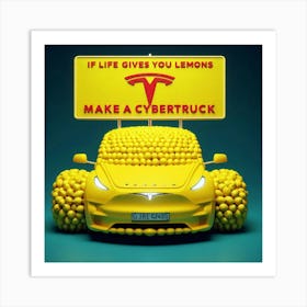 Lemon Truck Art Print