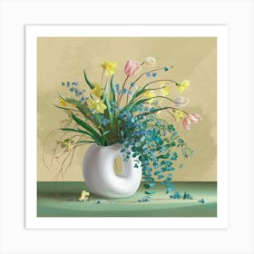 Flowers In A Vase 29 Art Print