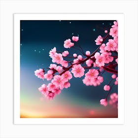 Sakura Blossoms Art Print