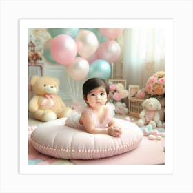 Baby Girl poster Art Print