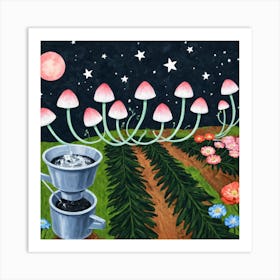 Night In The Garden 2 Art Print