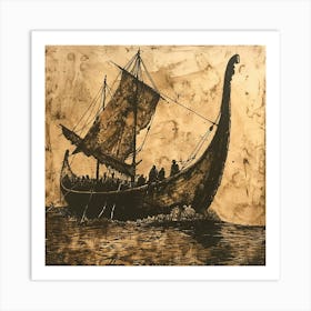 Viking Ship Art Print