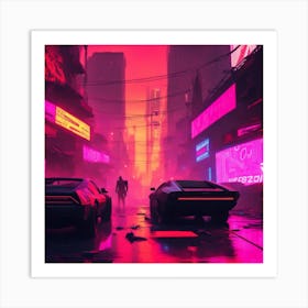 Neon City Art Print