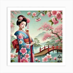 Geisha Girl 8 Art Print