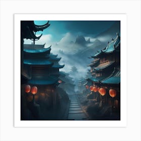 Chinese Village Art Print