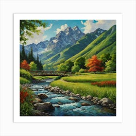 Mountain Stream 1 Art Print