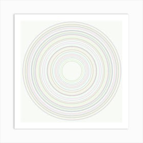 Circles - Colorful Art Print