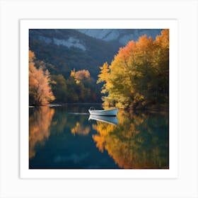 Autumn Lake Art Print