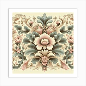 Ornate Floral Pattern Art Print