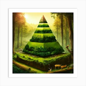 Pyramid Of The Forest Art Print