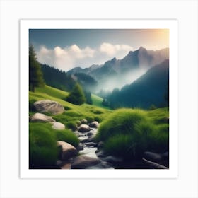 Landscape Stock Videos & Royalty-Free Footage 9 Art Print