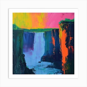 Abstract Travel Collection Victoria Falls Zambia Zimbabwe 3 Art Print