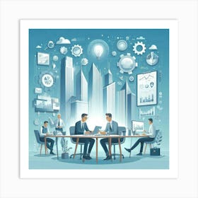 Business Meeting 1 Art Print