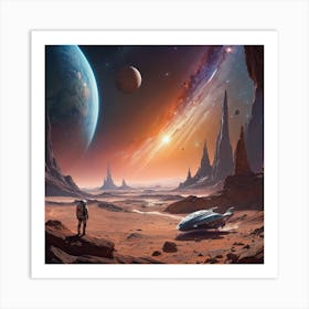 Alien Mars Art Print