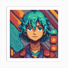 Pixel Art 16 Art Print