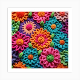 Colorful Flowers 8 Art Print