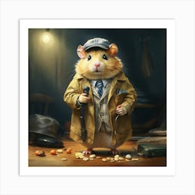 Detective Hamster 2 Art Print