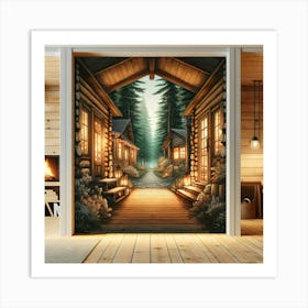 Cabin In The Woods 3 Art Print