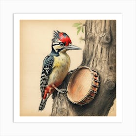 Woodpecker 17 Art Print