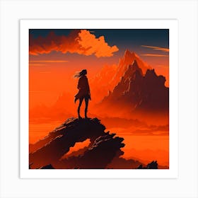 Sunset In The Sky Art Print