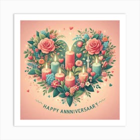 Happy Anniversary Art Print