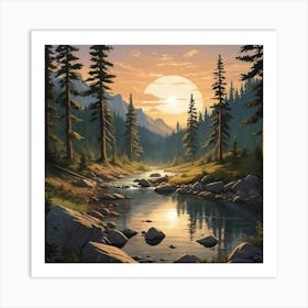 Whispers of the Pines Art Print