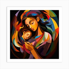 Mother And Child 5 Art Print