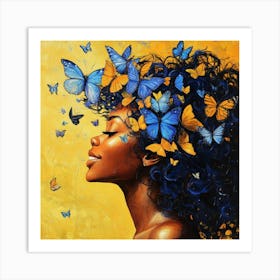 Butterfly Woman 6 Art Print