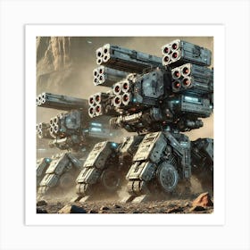 Asterian Meteor Breakers Harsh Terrain Art Print