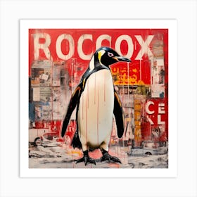 Abstract Penguin Rules 1 Art Print