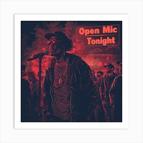 Open Mic Tonight Art Print