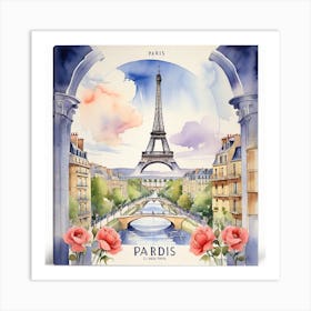 Paris Eiffel Tower 1 Art Print