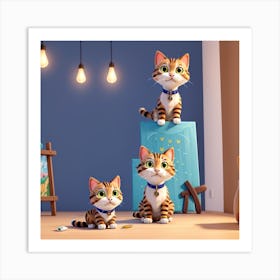 Cats Art Print