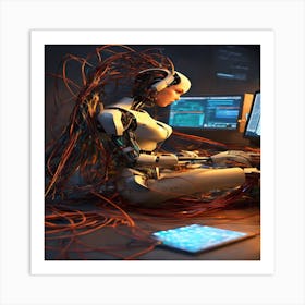 Cyborg Art Print