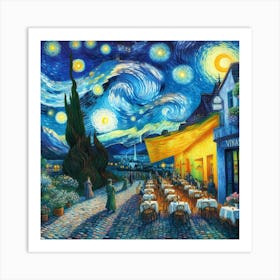 Van Gogh Painted A Cafe Terrace At The Edge Of The Universe (3) Art Print