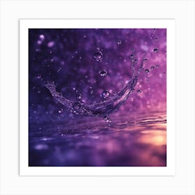 Water Splash Art Print