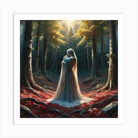 Elf In The Woods Art Print