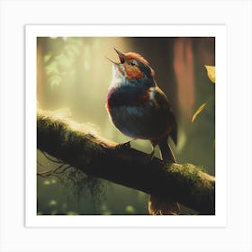 Bird In The Forest Art Print