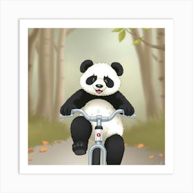 Asm A Cute Panda Riding A Bicycle C8be3e25 4e97 409a 9654 7bdd5de6dd8c Art Print