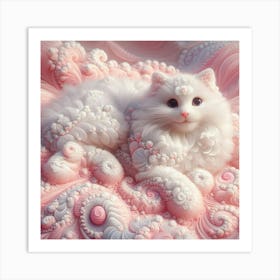 Fractal Cat 1 Art Print