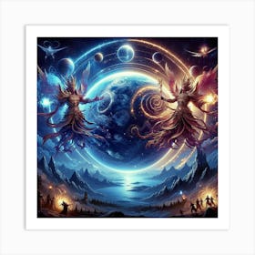 Angels And Demons 6 Art Print