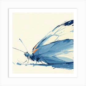 Blue Butterfly Art Print