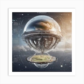 Earth In Space 45 Art Print